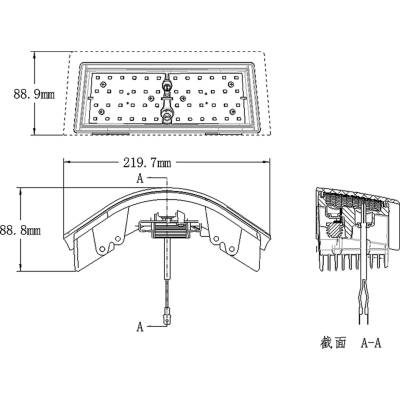 Rareelectrical - Led Amber Corner Light Flood Flashing 18W Built-In Resistor Lh Rh Compatible With John Deere 8100 - Image 2