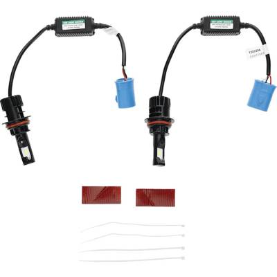 9007 Hb5 Led Headlight Conversion Kit 1400 Lumens 16W 6000K Cool White Hi Lo Beam Plug Play 12V