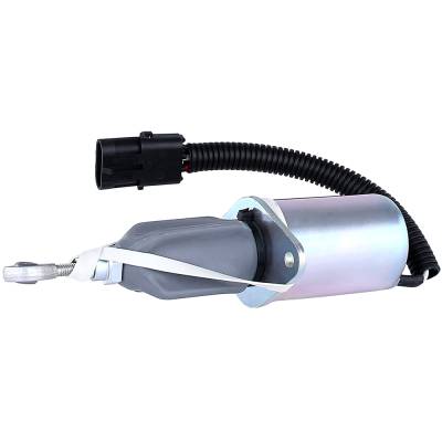 Rareelectrical - Fuel Shutdown Solenoid Compatible With Cummins 4B 6B 6C 5.9L 8.3L Ford Komatsu Vw Sa-4764-12 - Image 3