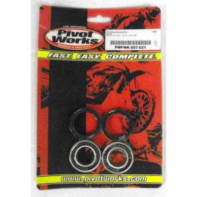 New Atv Front Wheel Bearing Kit Compatible With Suzuki Rm125 Rm250 01-08 Double-Sealed Bearings
