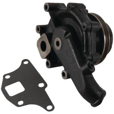 Rareelectrical - Tractor Water Pump With Backplate Compatible With 1965-2000 Ford New Holland 3-Cyl 4-Cyl Gas Diesel - Image 1