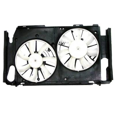 Rareelectrical - New Dual Cooling Fan Assembly With Shroud Compatible With 2009-2012 Toyota Rav4 2.5L I4 2Ar-Fe - Image 1