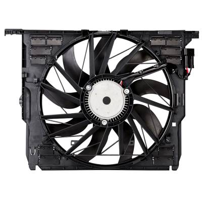 Rareelectrical - New Radiator Cooling Fan Assembly Compatible With 2011-2015 Bmw 740I 740Li Xdrive 2013-2015 - Image 2