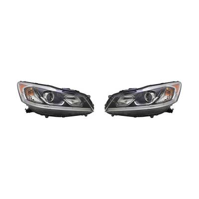 New Pair Of Headlights Fits Honda Accord Sedan 2016-2017 33100-T2a-A81 Ho2502169