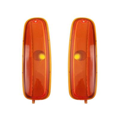 New Pair Side Marker Lights Compatible With Gmc Savana 2500 3500 96-02 5977276 Gm2551152 5977275