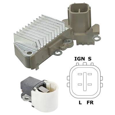 New Voltage Regulator Kit Compatible With 1996-2004 Acura Rl V6 3.5L 1997-1998 Tl V6 3.2L Alternator