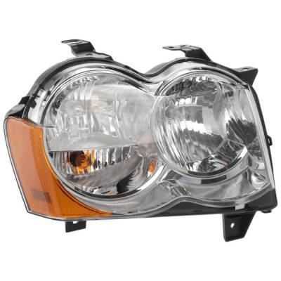 Headlight Compatible With 2008-2010 Jeep Grand Cherokee 3.7L 4.7L V6 Powertech Right Passenger Side