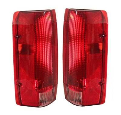 New Pair Of Tail Lights Compatible With Ford F-250 F-350 Styleside Bed 1990-1996 E9tz 13404 C