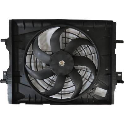 Rareelectrical - New Dual Radiator A/C Condenser Fan Compatible With 2020-2021 Nissan Versa S Sv Sr Sedan 1.6L I4 - Image 2