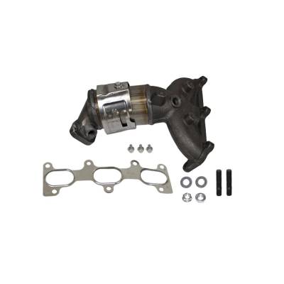 Rareelectrical - Rear Direct-Fit Cat Converter Compatible With 2005-2009 Kia Hyundai Optima Santa 3.5L V6 Dohc 24V - Image 1