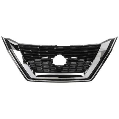 Rareelectrical - New OEM Replacement Black Shell Grille Assembly Compatible With Nissan Rogue S 3 Cyl 1.5L Rogue S 4 - Image 1