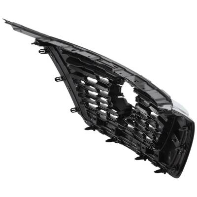 Rareelectrical - New OEM Replacement Black Shell Grille Assembly Compatible With Nissan Rogue S 3 Cyl 1.5L Rogue S 4 - Image 7