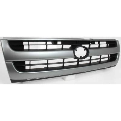 Rareelectrical - New Silver Shell Grille Assembly Compatible With Toyota Tacoma Dlx 4 Cyl 2.7L Tacoma Base 6 Cyl 3.4L - Image 3
