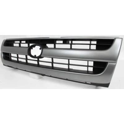 Rareelectrical - New Silver Shell Grille Assembly Compatible With Toyota Tacoma Base 4 Cyl 2.4L Tacoma Dlx 4 Cyl 2.4L - Image 2