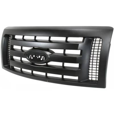 Rareelectrical - New Textured Gray Grille Assembly Compatible With Ford F-150 Xl 6 Cyl 3.7L F-150 Xl 8 Cyl 4.6L F-150 - Image 2