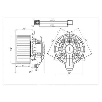 Rareelectrical - Front Hvac Blower Motor Compatible With 2021-2024 Chevrolet Trailblazer (-) 2020-2024 Buick Encore - Image 6