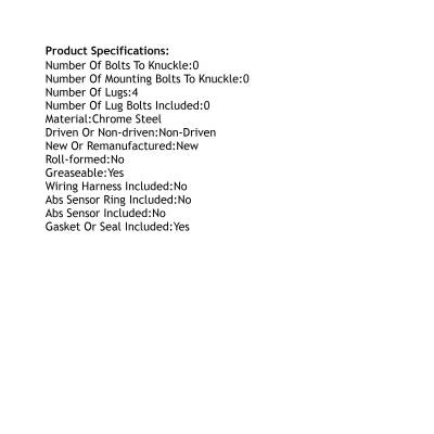 Rareelectrical - Rear Hub Bearing Assembly Compatible With 2008-2022 Toyota Sequoia 4-Lug Without Abs 512400 Bolt-On - Image 5