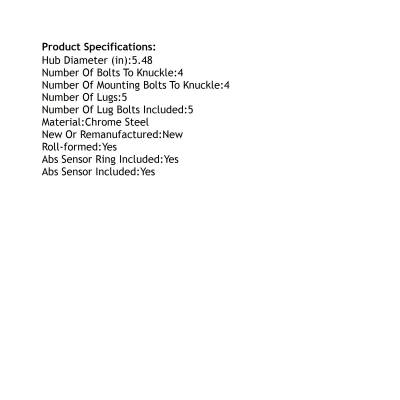 Rareelectrical - Rear Hub Bearing Assembly Compatible With 2006-2011 Honda Civic 5-Lug Abs 512256 Bolt-On Direct Fit - Image 5