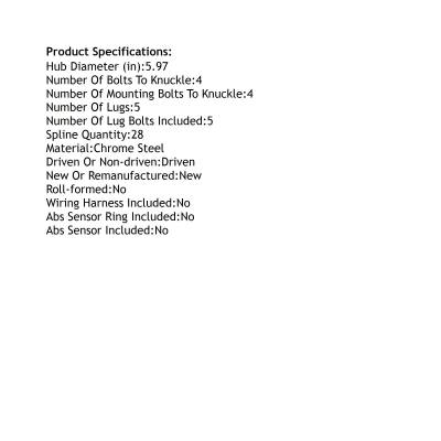 Rareelectrical - Front Hub Bearing Assembly Compatible With 2007-2018 Honda Cr-V 5-Lug Without Abs 512345 Bolt-On - Image 5