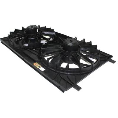 Rareelectrical - New Dual Cooling Fan Assembly Compatible With Chrysler Dodge Jeep Compass North Edition 4 Cyl 2.4L - Image 2