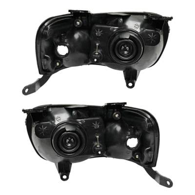 Rareelectrical - New Pair Headlights Compatible With Ford Escape Limited 2003 2004 By Part Numbers Fo2519103 4L8z - Image 2