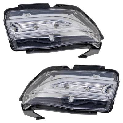 Rareelectrical - New Pair Of Mirror Turn Signal Light Compatible With Chevrolet Gmc Terrain Sl 4 Cyl 1.5L Equinox Rs - Image 2