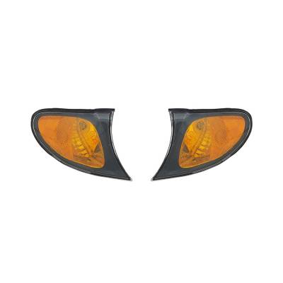New Turn Signal Light Amber Pair Compatible With Bmw 330I 2002-05 Bm2521109 63137165860 63137165859