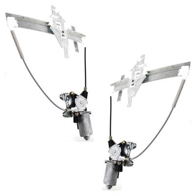 Rareelectrical - New Rear Left And Rear Right Window Regulator Compatible With Chevrolet Impala Base 6 Cyl 3.4L Monte - Image 3