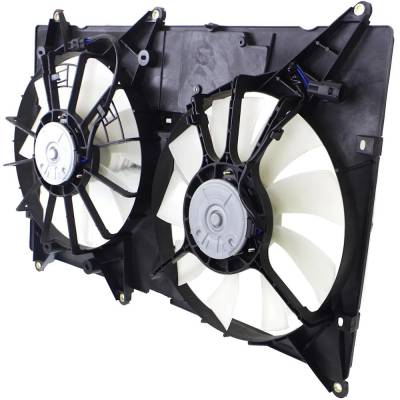 Rareelectrical - New Dual Cooling Fan Assembly Compatible With Lexus Toyota Highlander Limited 6 Cyl 3.3L Rx300 Base - Image 2