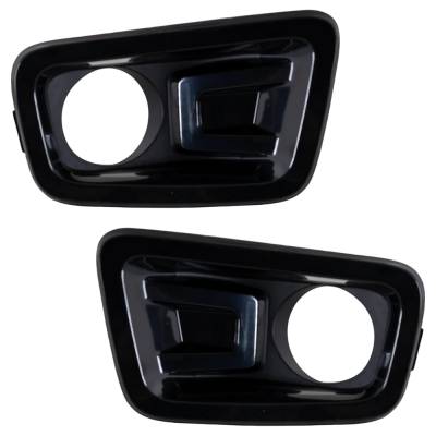 New Front Left And Front Right Fog Light Trim Compatible With Nissan Titan Sv Titan Xd Sv 2018-2019