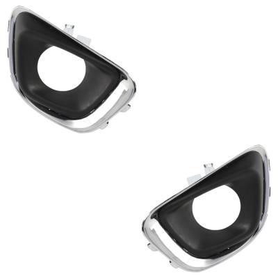 Rareelectrical - New Front Left And Front Right Fog Light Trim Compatible With Jeep Compass North Edition Compass - Image 2