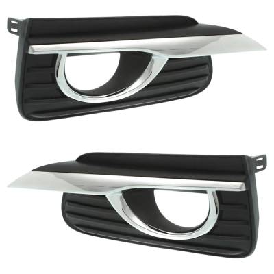 Rareelectrical - New Front Left And Front Right Fog Light Trim Compatible With Infiniti Q50 Hybrid Premium Q50 - Image 4