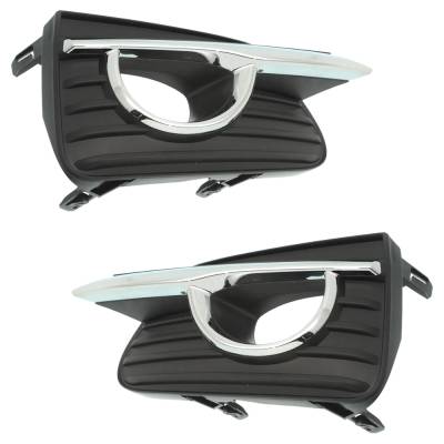 Rareelectrical - New Front Left And Front Right Fog Light Trim Compatible With Infiniti Q50 Base Q50 Hybrid 2014-2017 - Image 2