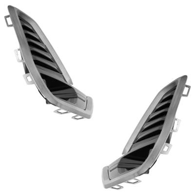 Rareelectrical - New Front Left And Front Right Fog Light Trim Compatible With Gmc Acadia Sle 4 Cyl 2.5L Acadia Sle 6 - Image 3