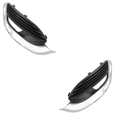 Rareelectrical - New Front Left And Front Right Fog Light Trim Compatible With Buick Enclave Base 6 Cyl 3.6L Enclave - Image 3