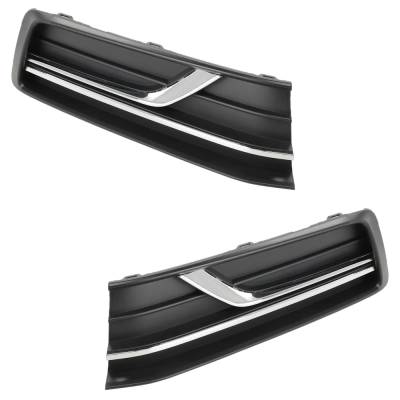 New Front Left And Front Right Fog Light Cover Compatible With Volkswagen Passat R-Line 4 Cyl 2.0L