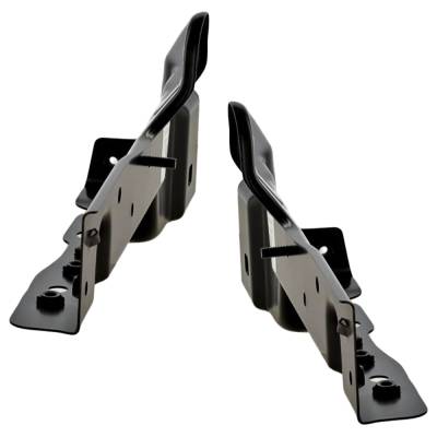 Rareelectrical - New Pair Of Headlight Bracket Compatible With Cadillac Chevrolet Gmc Escalade Esv Sport 6 Cyl 3.0L - Image 2