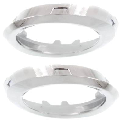 Rareelectrical - New Pair Of Fog Light Trim Compatible With Mercedes Benz E300 4Matic 6 Cyl 3.5L E550 4Matic 8 Cyl - Image 4