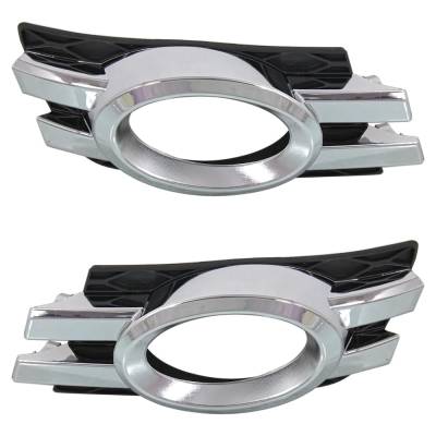 New Front Left And Front Right Fog Light Trim Compatible With Mercedes Benz Gl550 Base 8 Cyl 5.5L