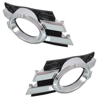 Rareelectrical - New Front Left And Front Right Fog Light Trim Compatible With Mercedes Benz Gl550 Base 8 Cyl 5.5L - Image 2