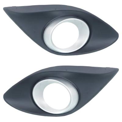 New Front Left And Front Right Fog Light Trim Compatible With Mazda 2 Gx 2 Sport 2011-2014 By