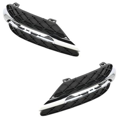 Rareelectrical - New Front Left And Front Right Fog Light Trim Compatible With Mercedes Benz C300 4Matic Sport 6 Cyl - Image 2