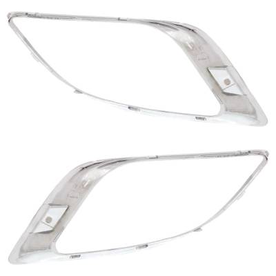 Rareelectrical - New Front Left And Front Right Fog Light Trim Compatible With Dodge Durango Gt Durango Limited - Image 5