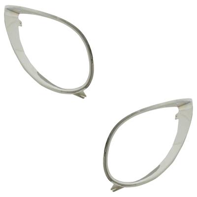 Rareelectrical - New Front Left And Front Right Headlight Bezel Compatible With Freightliner Columbia 120 4 Cyl 8.5L - Image 3