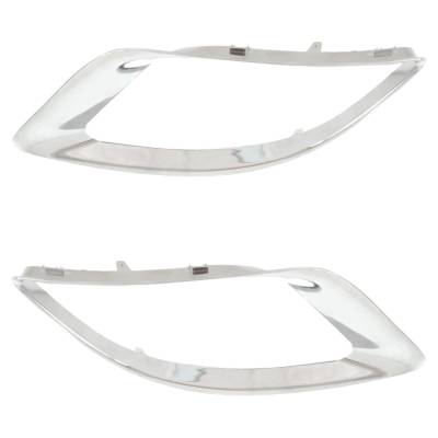 Rareelectrical - New Front Left And Front Right Fog Light Trim Compatible With Dodge Durango Gt Durango Sxt 2014-2020 - Image 4