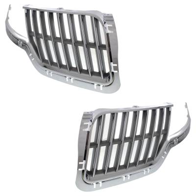 Rareelectrical - New Pair Of Grille Assembly Compatible With Lincoln Mkz Base 6 Cyl 3.5L Mkz Hybrid 4 Cyl 2.5L - Image 2