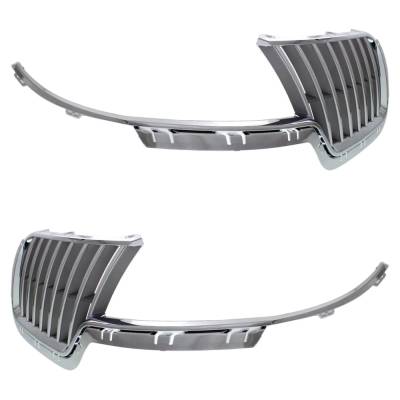 Rareelectrical - New Pair Of Grille Assembly Compatible With Lincoln Mkz Base 6 Cyl 3.5L Mkz Hybrid 4 Cyl 2.5L - Image 3