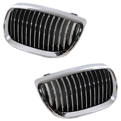 Rareelectrical - New Pair Of Grille Assembly Compatible With Bmw X5 Xdrive50i 8 Cyl 4.4L X6 Xdrive35i 6 Cyl 3.0L 2012 - Image 2