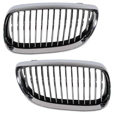 Rareelectrical - New Pair Of Grille Assembly Compatible With Bmw X5 Xdrive35d 6 Cyl 3.0L X6 Xdrive35i 6 Cyl 3.0L 2012 - Image 1