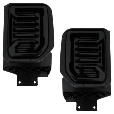 Rareelectrical - New Front Left And Front Right Fog Light Cover Compatible With Gmc Sierra 2500 Hd Sle 8 Cyl 6.6L - Image 2